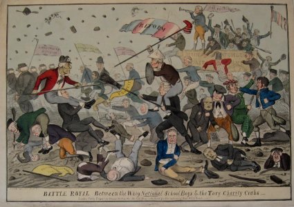 Battle Royal between the Whig National School Boys & the Tory Charity Crabs - Tregear