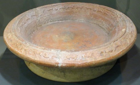 Basin or brazier, Etruscan, c. 700-600 BCE, terracotta, Dayton Art Institute