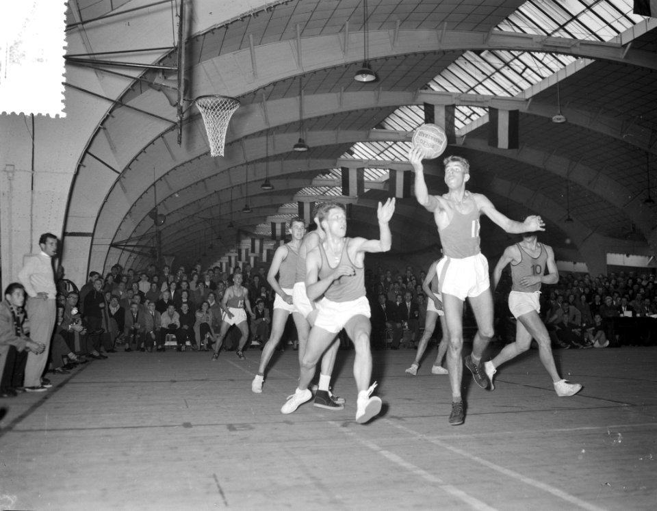 Basketbal Nederland tegen Luxemburg 43-58 Spelmoment, Bestanddeelnr 908-1062