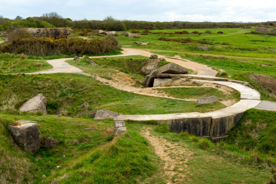 Battle field Pointe du Hoc Calvados, France