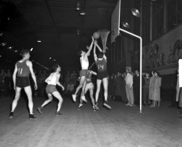 Basketbal in Apollohal AMOJ kampioen van Nederland, Bestanddeelnr 904-5344