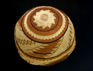 Basket cap, maker unknown, Yurok Hupa Karuk - Mount Shasta Sisson Museum - DSC02807