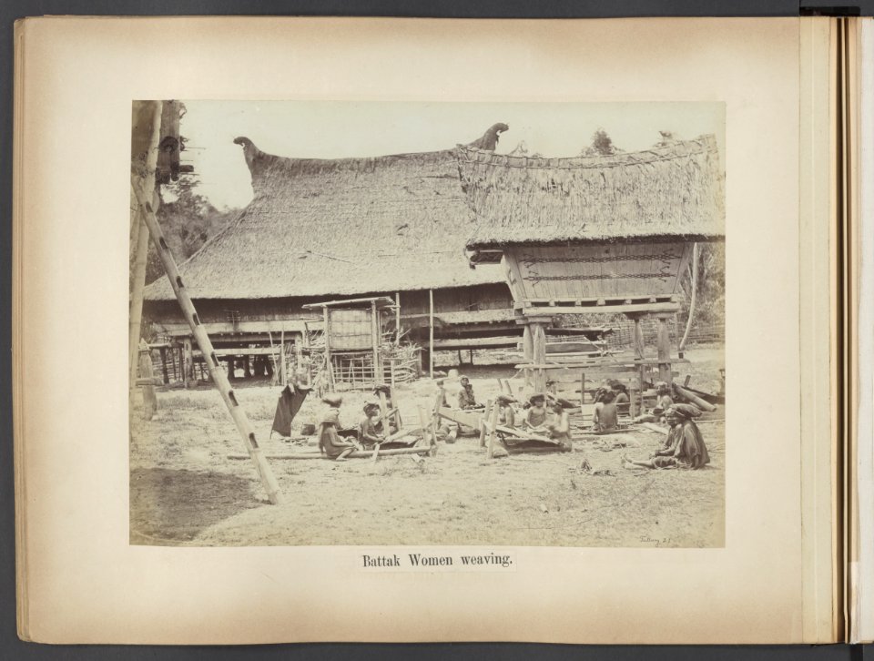 Battak Women weaving, Bestanddeelnr 815 22