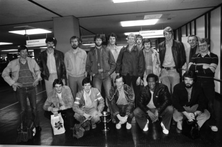 Basketball ploeg vanaf Schiphol het basketball team op Schiphol, Bestanddeelnr 930-7791