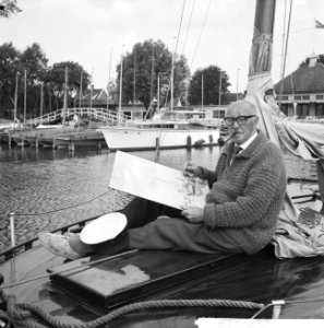 Bart Peizal 75 jaar (portretschilder), Bestanddeelnr 914-1692