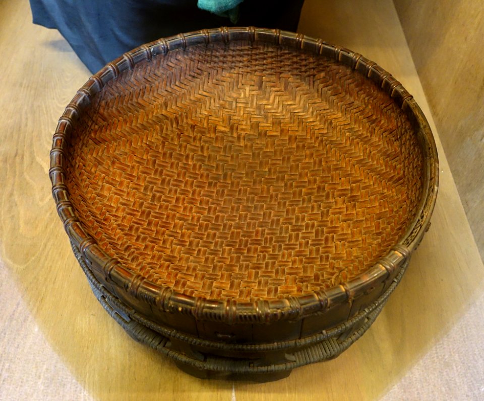 Basket for cooked rice, Muong - Vietnam Museum of Ethnology - Hanoi, Vietnam - DSC02720