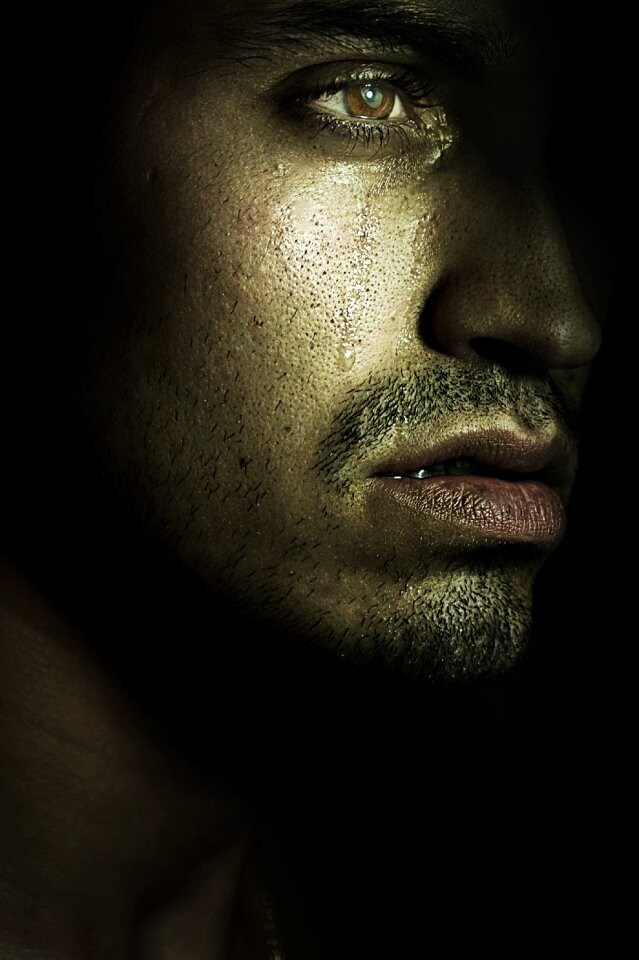 Look sad person