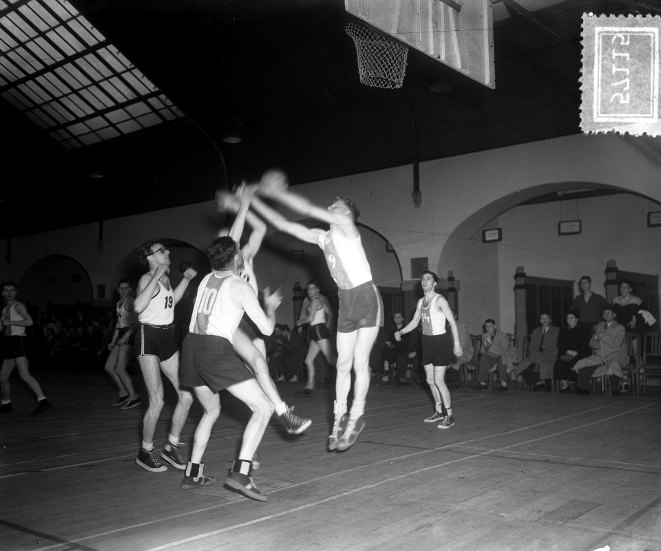 Basketballkampioenschappen Haarlem. DED Amsterdam tegen Oosterkwartier Haarlem. , Bestanddeelnr 905-7115