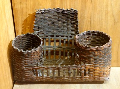 Basket for chopsticks and spoons, Bo Y - Vietnam Museum of Ethnology - Hanoi, Vietnam - DSC02906