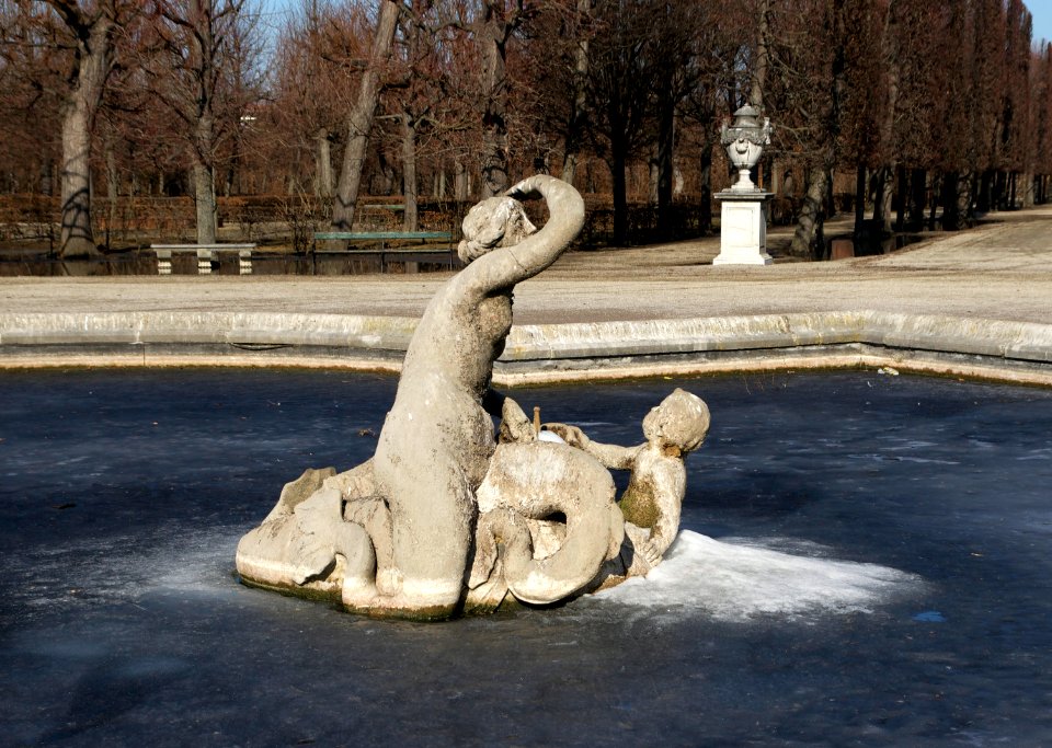 Bassin gelé Schönbrunn