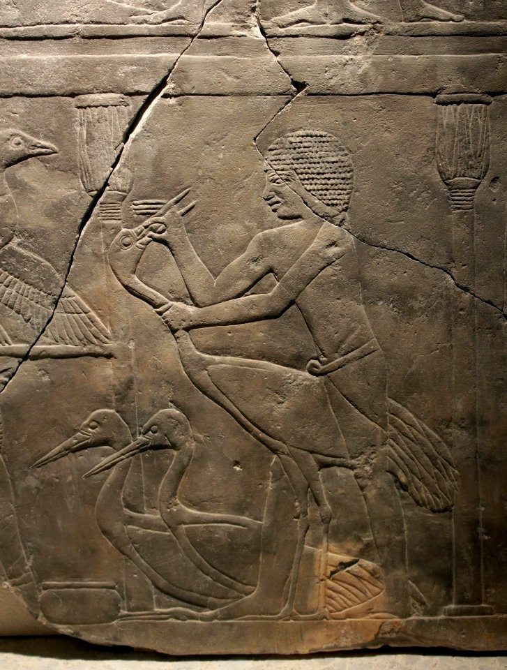 Bas-relief Grues 5ème dynastie Neues Museum 26042018