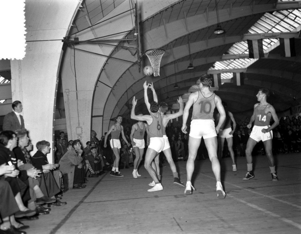 Basketbal. Nederland tegen Luxemburg 43-58. Spelmoment, Bestanddeelnr 908-1066