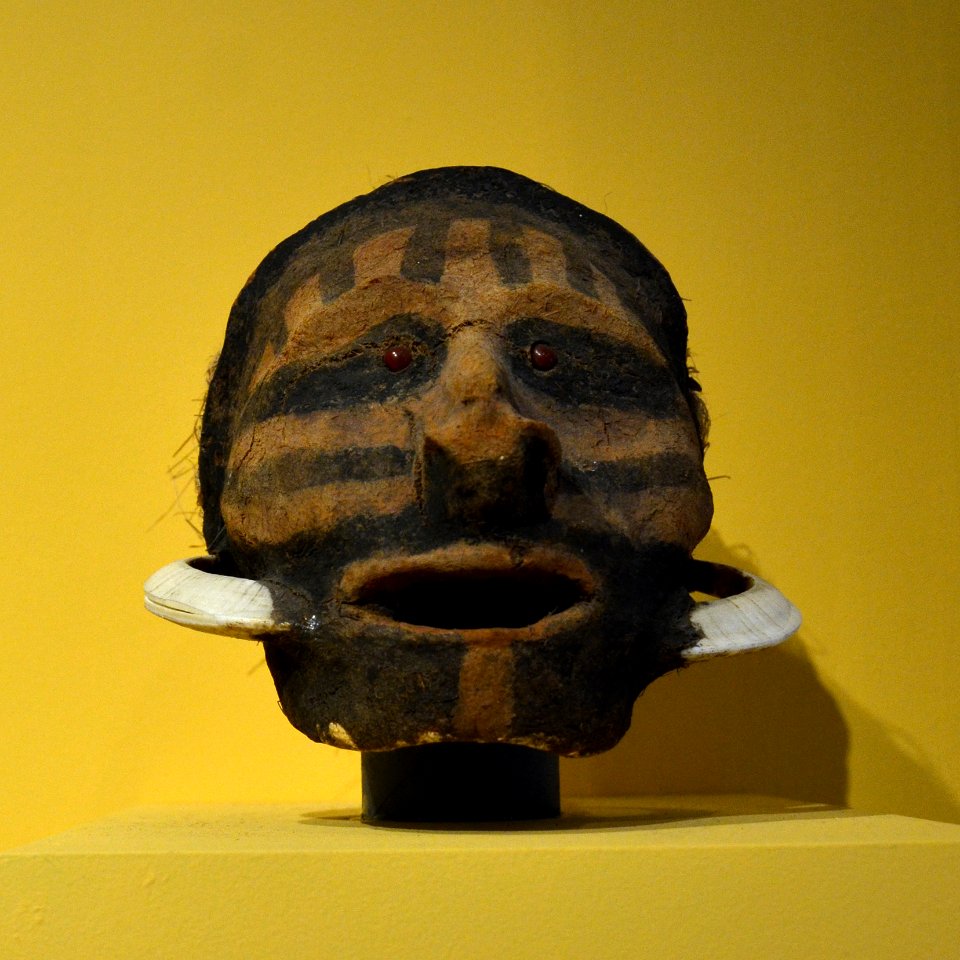 Basel Museum der Kulturen Crâne surmodelé Vanuatu 25102013 1