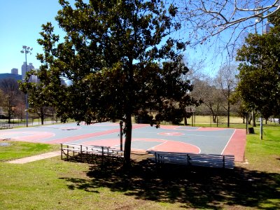 Basketball courts in Central Park, Atlanta