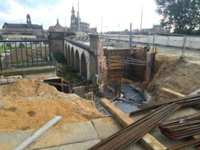 Baustelle Augustusbrücke
