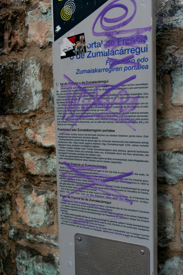 Basque Nationalist Graffiti Pamplona