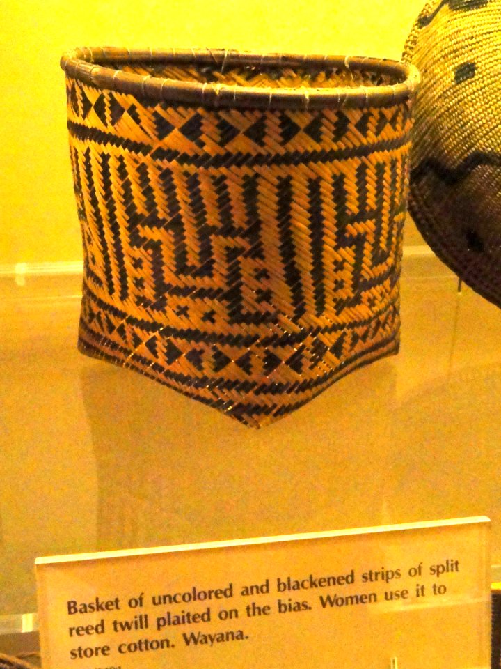 Basket, split reed, Wayana - AMNH - DSC06164