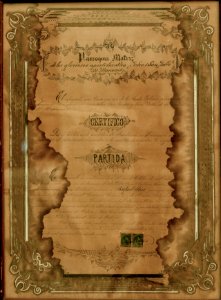 Bautism certified of Urdaneta General
