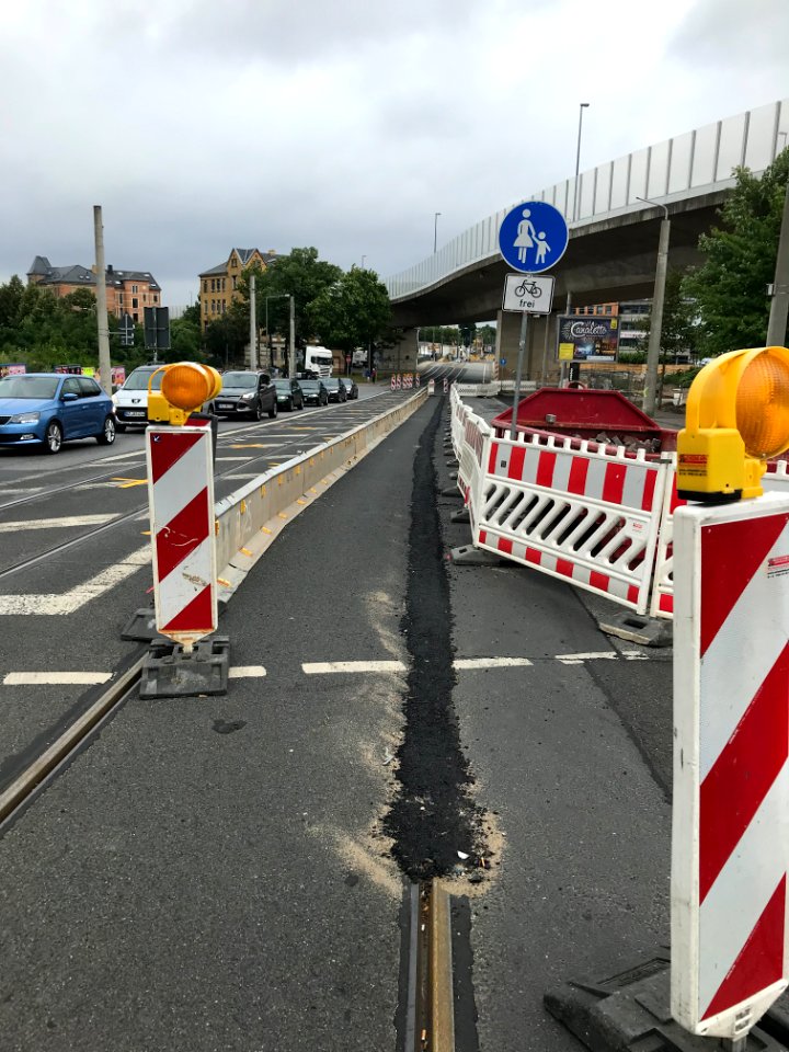 Baustelle Löbtauer Straße (Stadtbahn 2020)