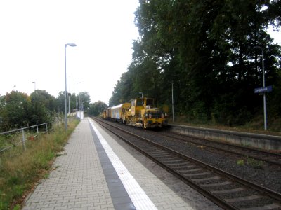 Bauzug in Langebrück (2)