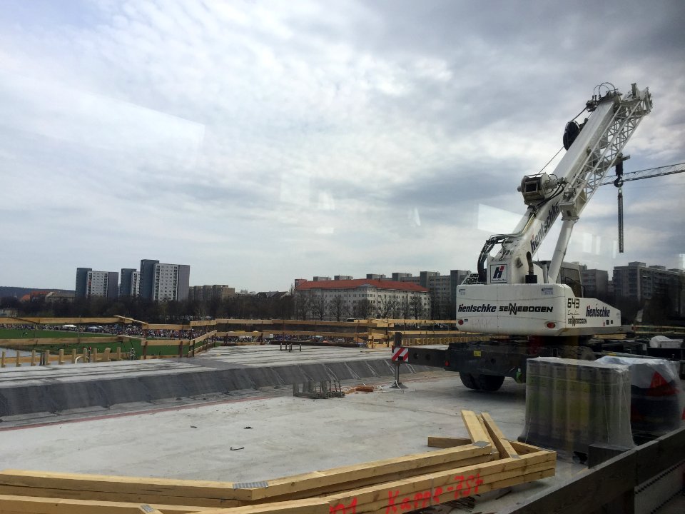 Baustelle Albertbrücke Dresden 15