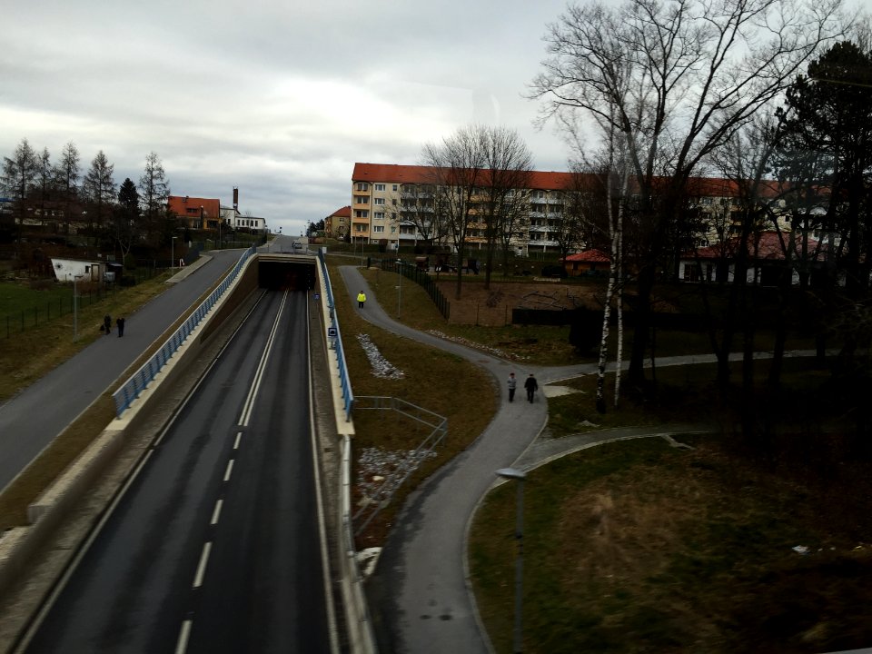 Bautzen B96 (Siemensstraße) Blick Richtung Norden (Tunnel) 2