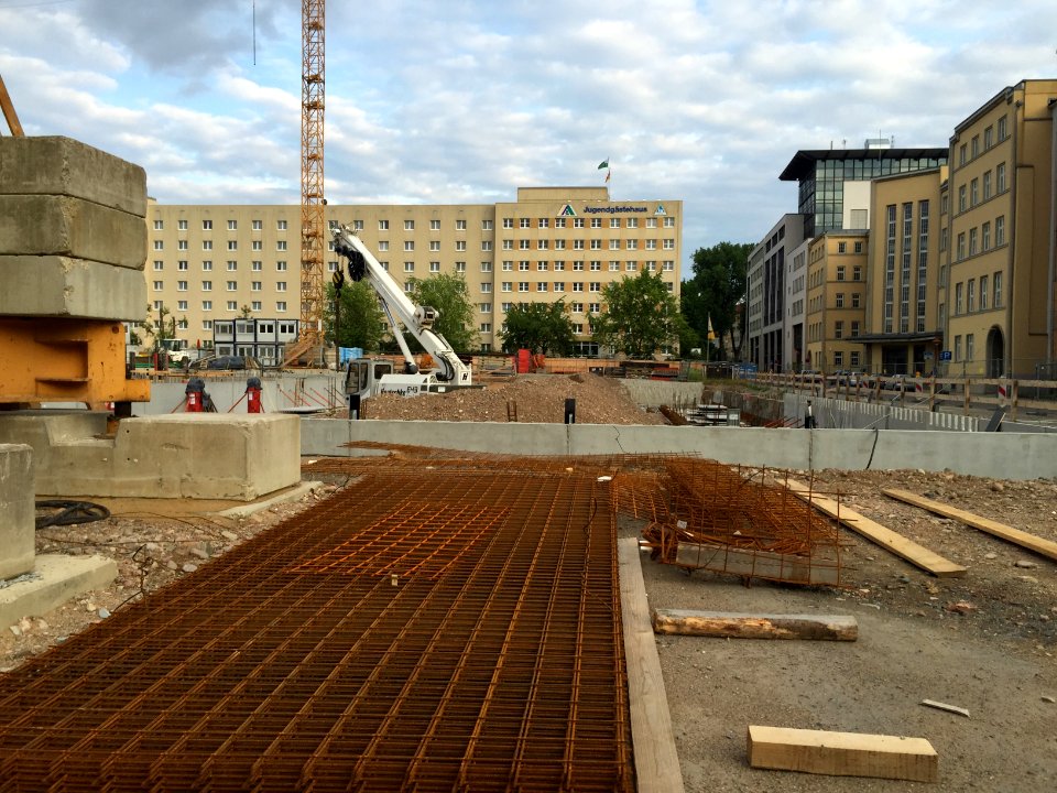 Baustelle Schwimmhalle Freiberger Straße 6