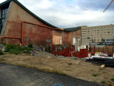 Baustelle Schwimmhalle Freiberger Straße Dresden