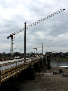 Baustelle Albertbrücke Dresden 3