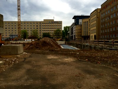 Baustelle Schwimmhalle Freiberger Straße