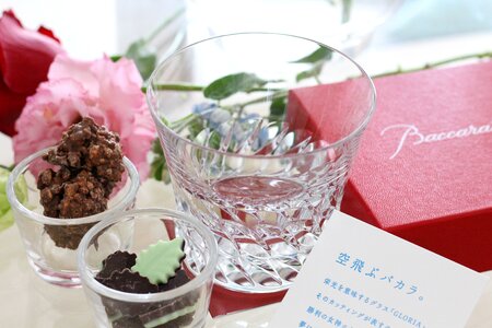 Glass tableware high class