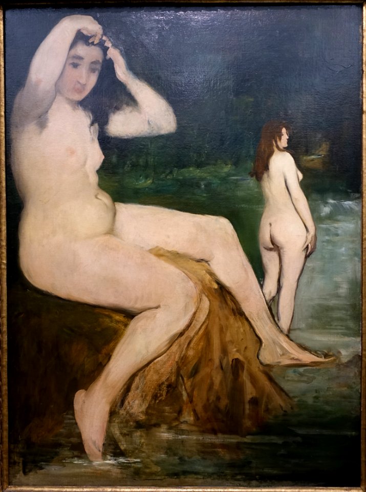Bathers on the Seine-Academy, by Edouard Manet, 1874-1876, oil on canvas - Museu de Arte de São Paulo - DSC07159