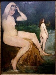 Bathers on the Seine-Academy, by Edouard Manet, 1874-1876, oil on canvas - Museu de Arte de São Paulo - DSC07159