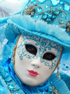 Blue mask carnival