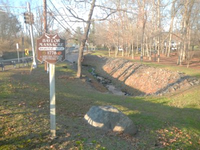 Baylor Massacre Historic Site 1778 jeh