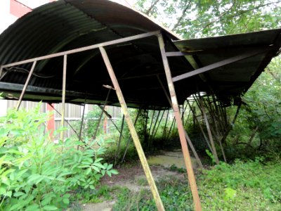 Bataville (Moselle) complexe industriel (03) ancien garage à vélo