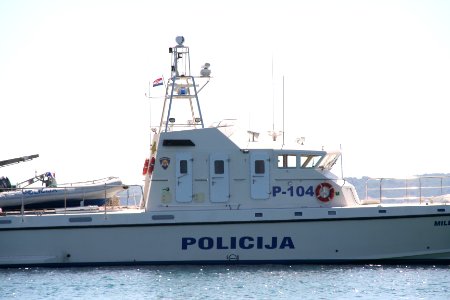 Bateau de la police croate à Sukošan - Boat of the croatian police in Sukošan - Hrvatski policijski čamac u Sukošanu 03