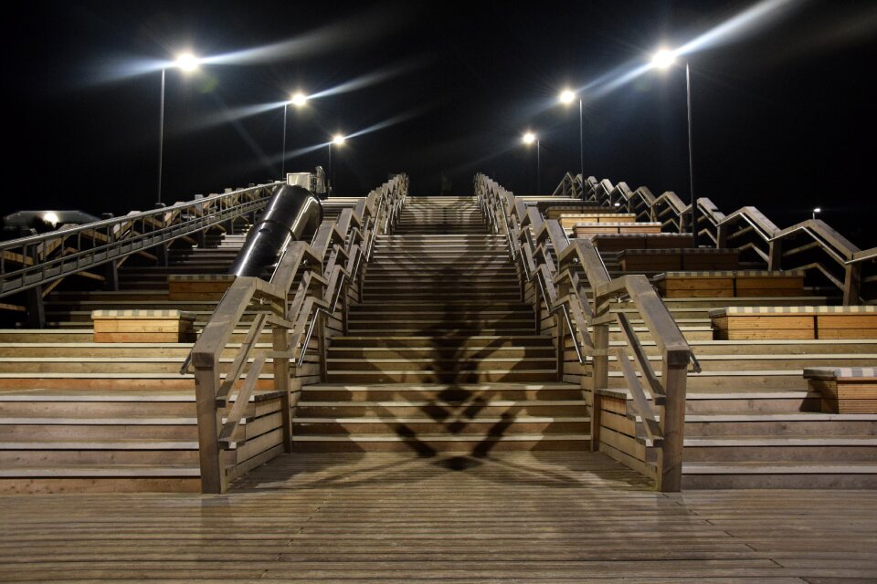 Stairs island north sea