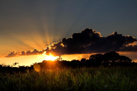Sunset evening romantic