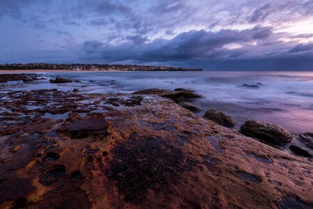 Sunrise rocks reflection photo