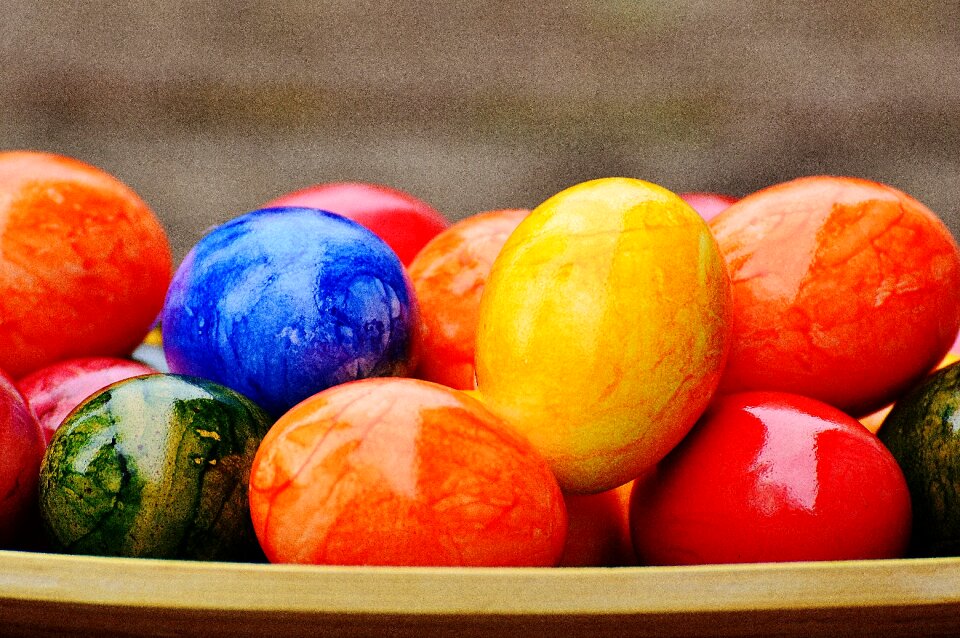 Happy easter egg colored