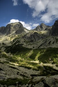 Top view mountains nature