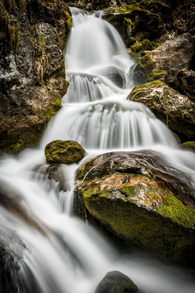 Waterfall nature flow photo