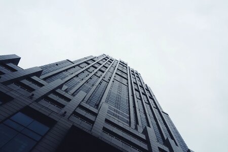 High-rise low angle shot perspective photo