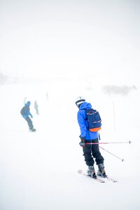 Ice people skier