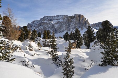 Winter alpine skiing