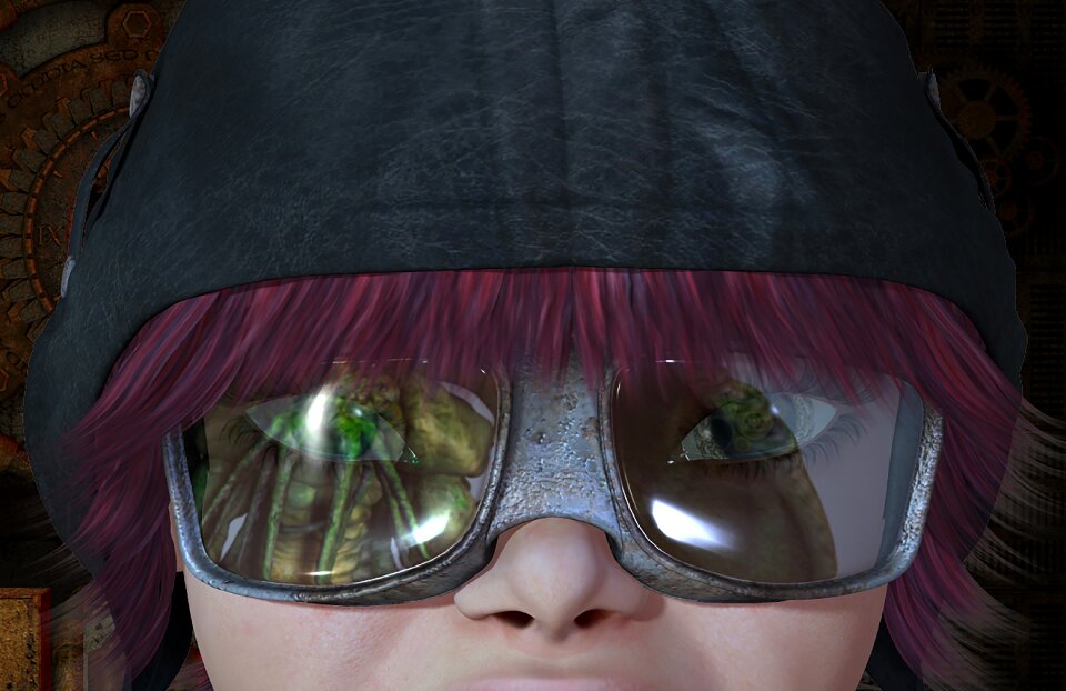 Character steampunk face