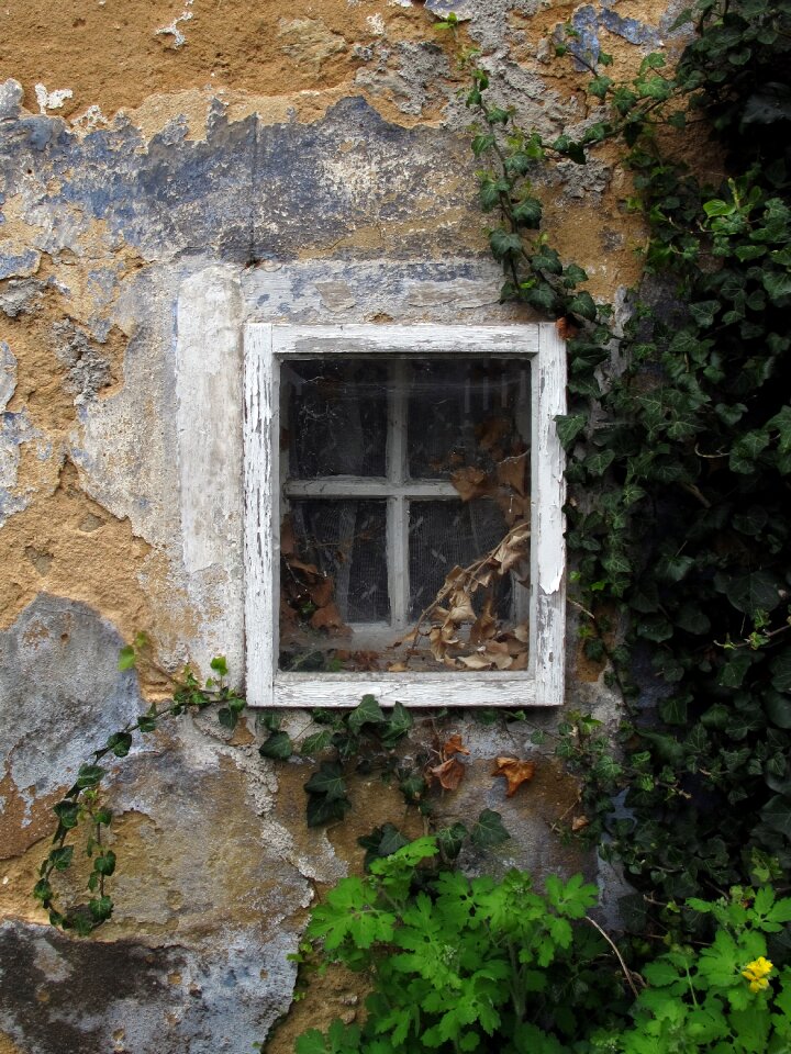 Old facade weathered