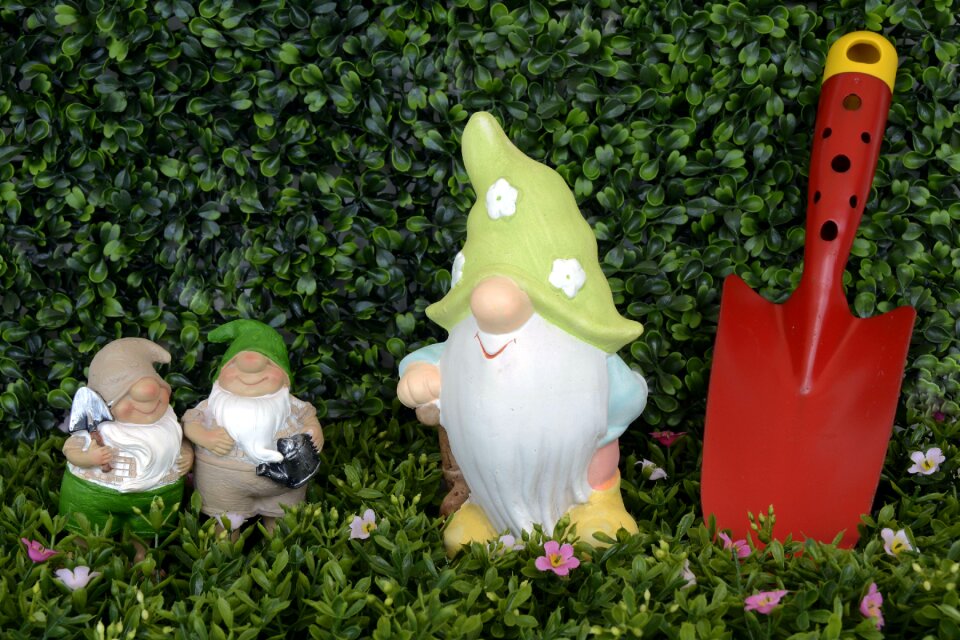 Funny fabric garden figurines