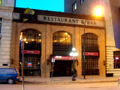 Bailey's Restaurant and Bar, 185 Lombard Avenue, Winnipeg Manitoba